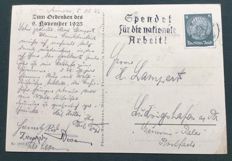 SA COLOURED MEMORIAL 1923 POSTCARD. — image 3