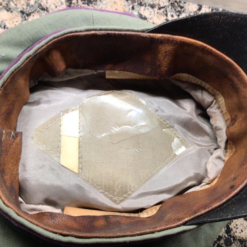 RARE WEHRMACHT CHAPLAINS CRUSHER CAP. — image 4