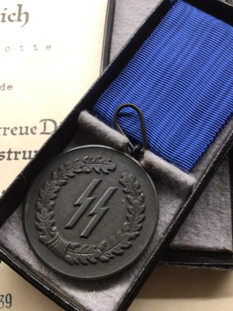 SS 4 YEAR BOXED MEDAL WITH LSSAH CITATION. — image 4
