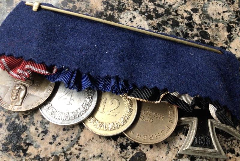 WEHRMACHT LONG SERVICE 5 MEDAL BAR. — image 2