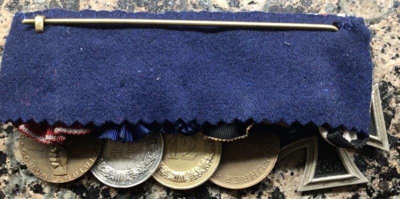 WEHRMACHT LONG SERVICE 5 MEDAL BAR. — image 3