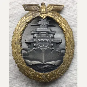 NR MINT ADOLF BOCK HIGH SEAS FLEET BADGE.
