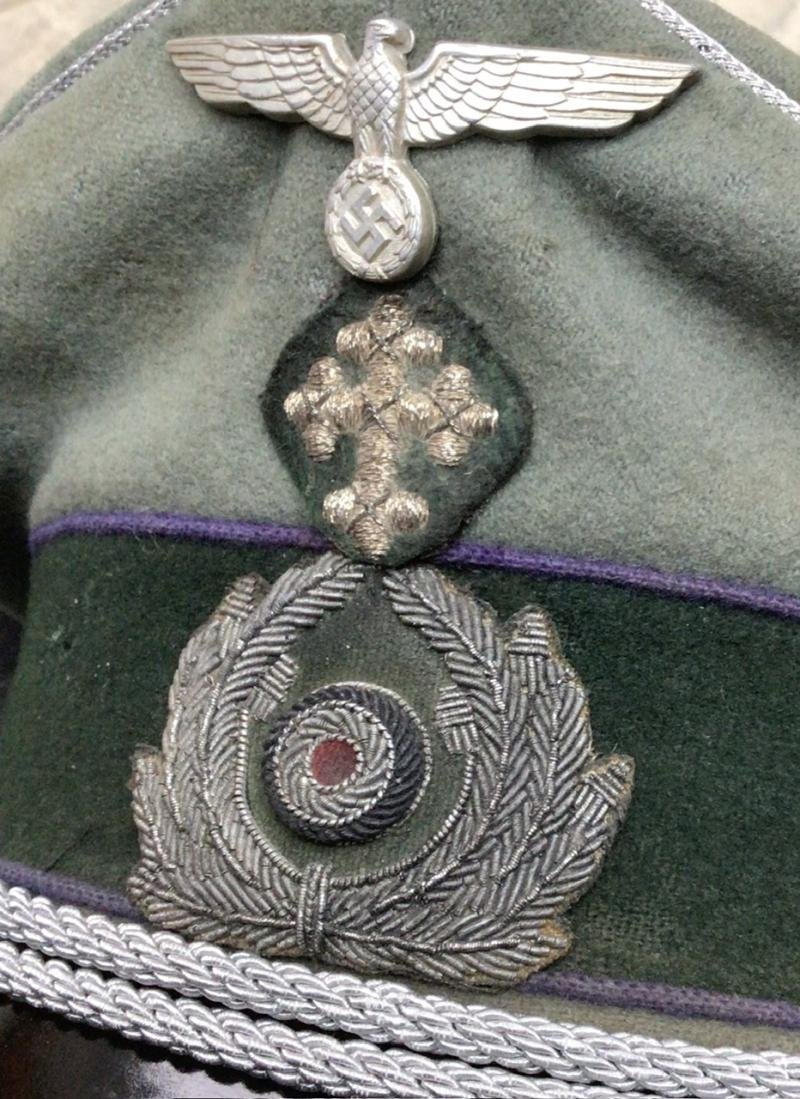 WEHRMACHT EARLY FIELD PADRES VISOR GROUP. — image 5