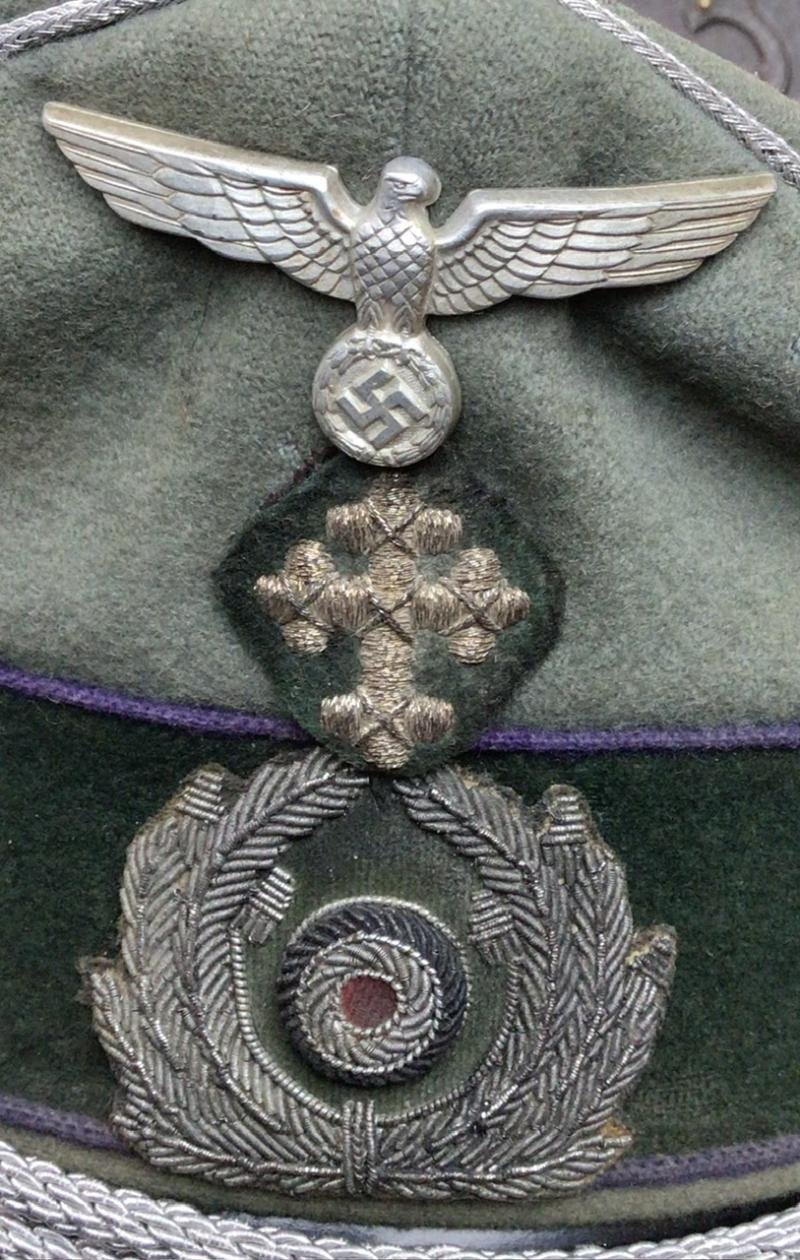 WEHRMACHT EARLY FIELD PADRES VISOR GROUP. — image 6