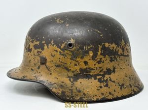 (SK) M40 Luftwaffe Dak Camo Helmet-Feldpost Number ID