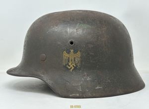 Kriegsmarine M40 Single D Helmet