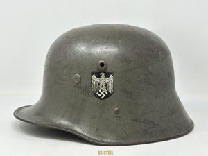 Earlier Transitional Double Decal Heer Helmet