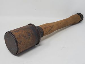 German WWII “Potato Masher” With Tan Frag Sleeve