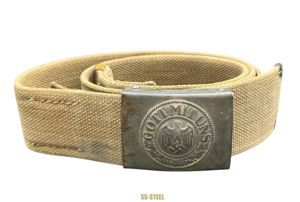 Afrika Korps Belt & Buckle with Canvass Tab