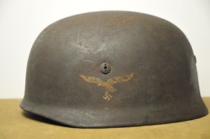 Early Spanner Luftwaffe FJ Helmet, Relic