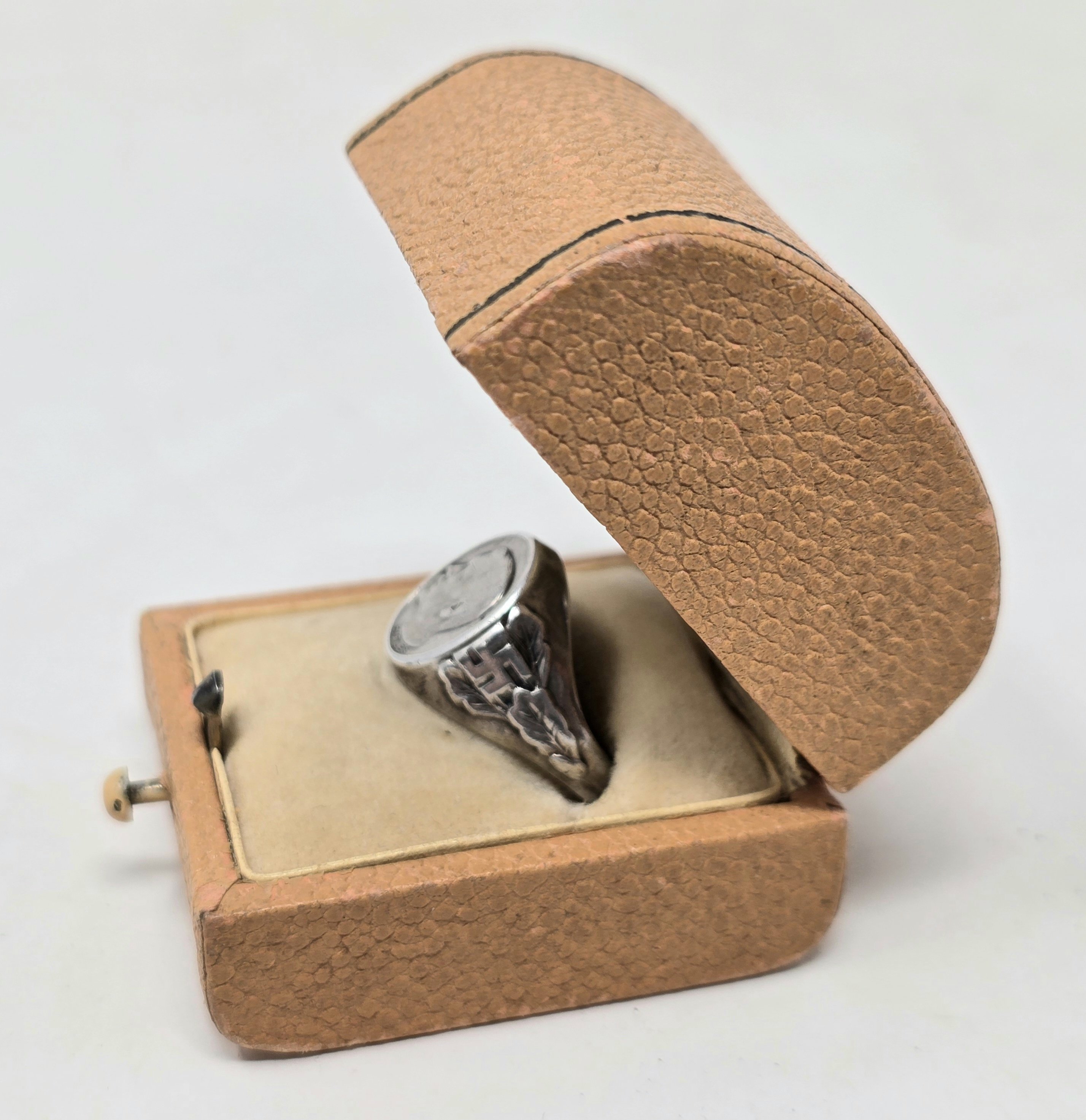 Silver Hitler Cameo Ring, Boxed — image 3