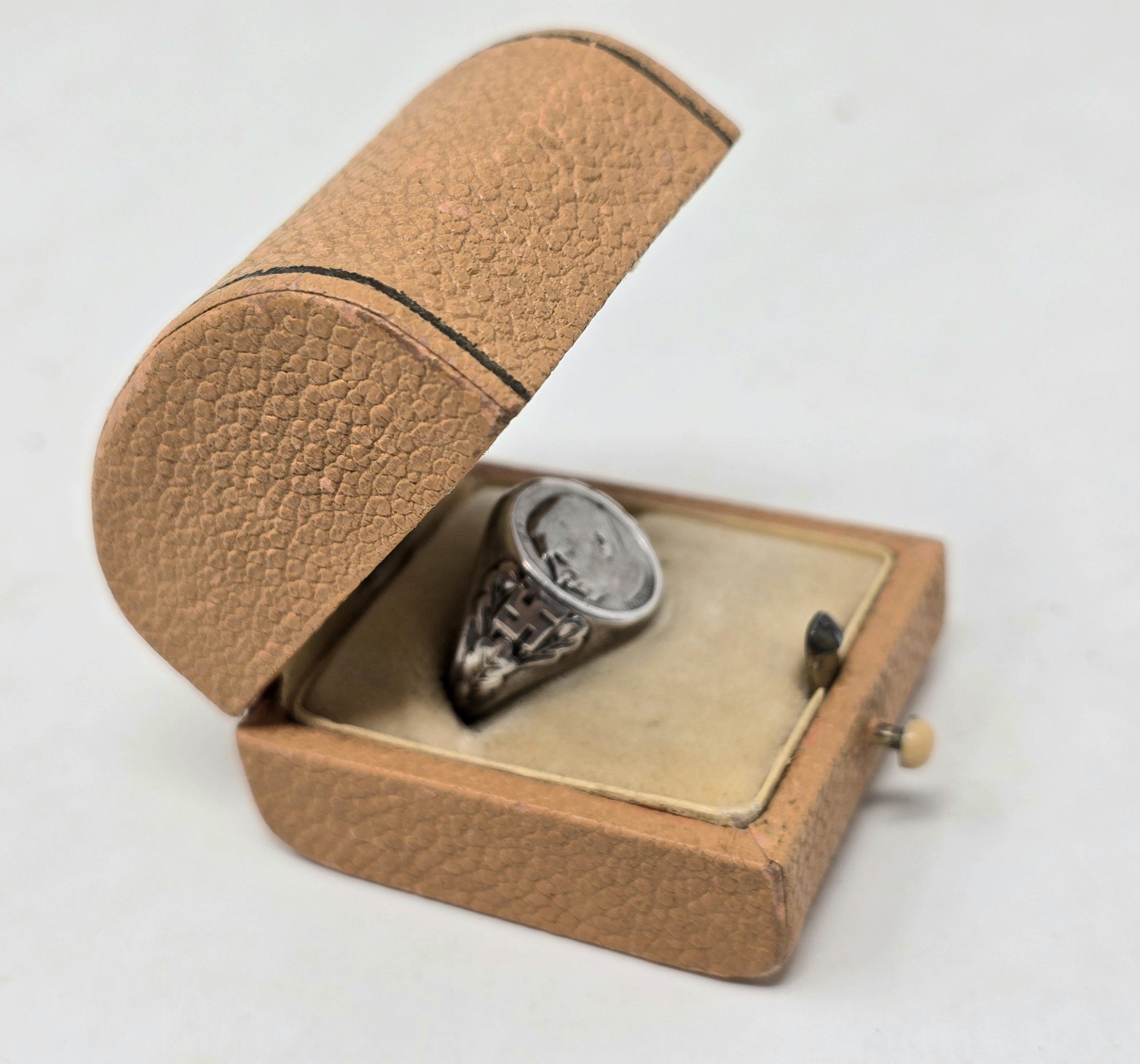 Silver Hitler Cameo Ring, Boxed — image 4