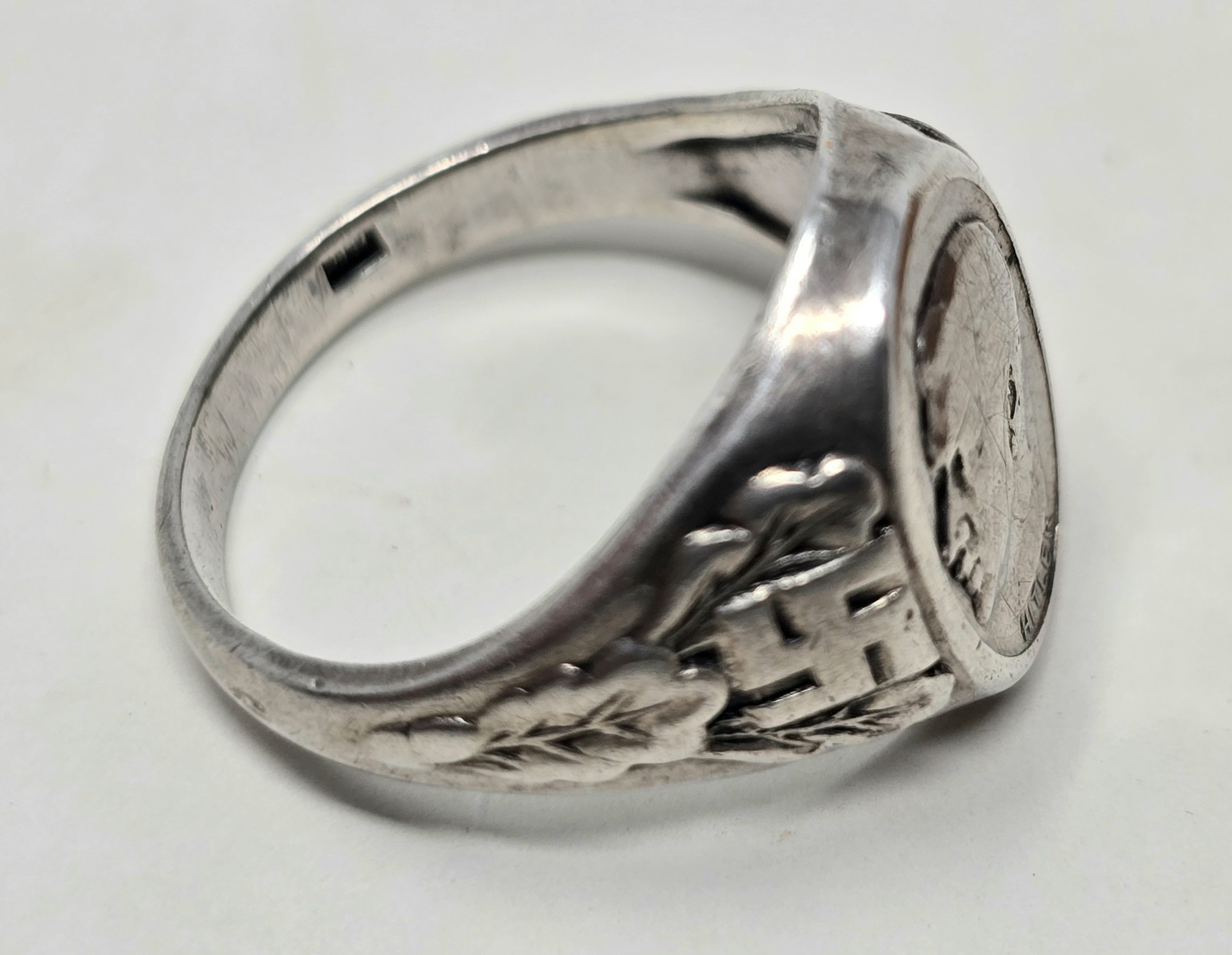 Silver Hitler Cameo Ring, Boxed — image 7