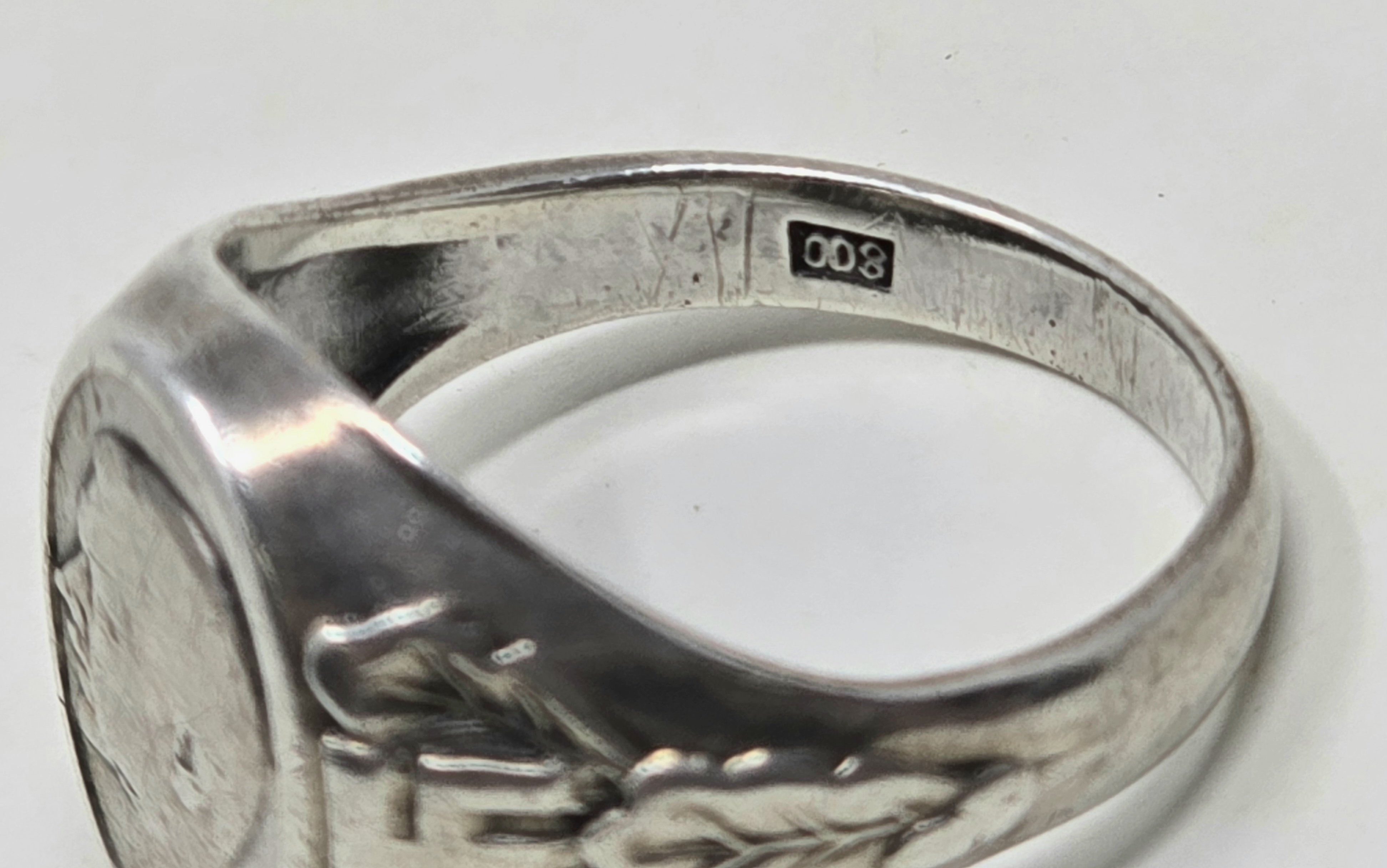 Silver Hitler Cameo Ring, Boxed — image 9