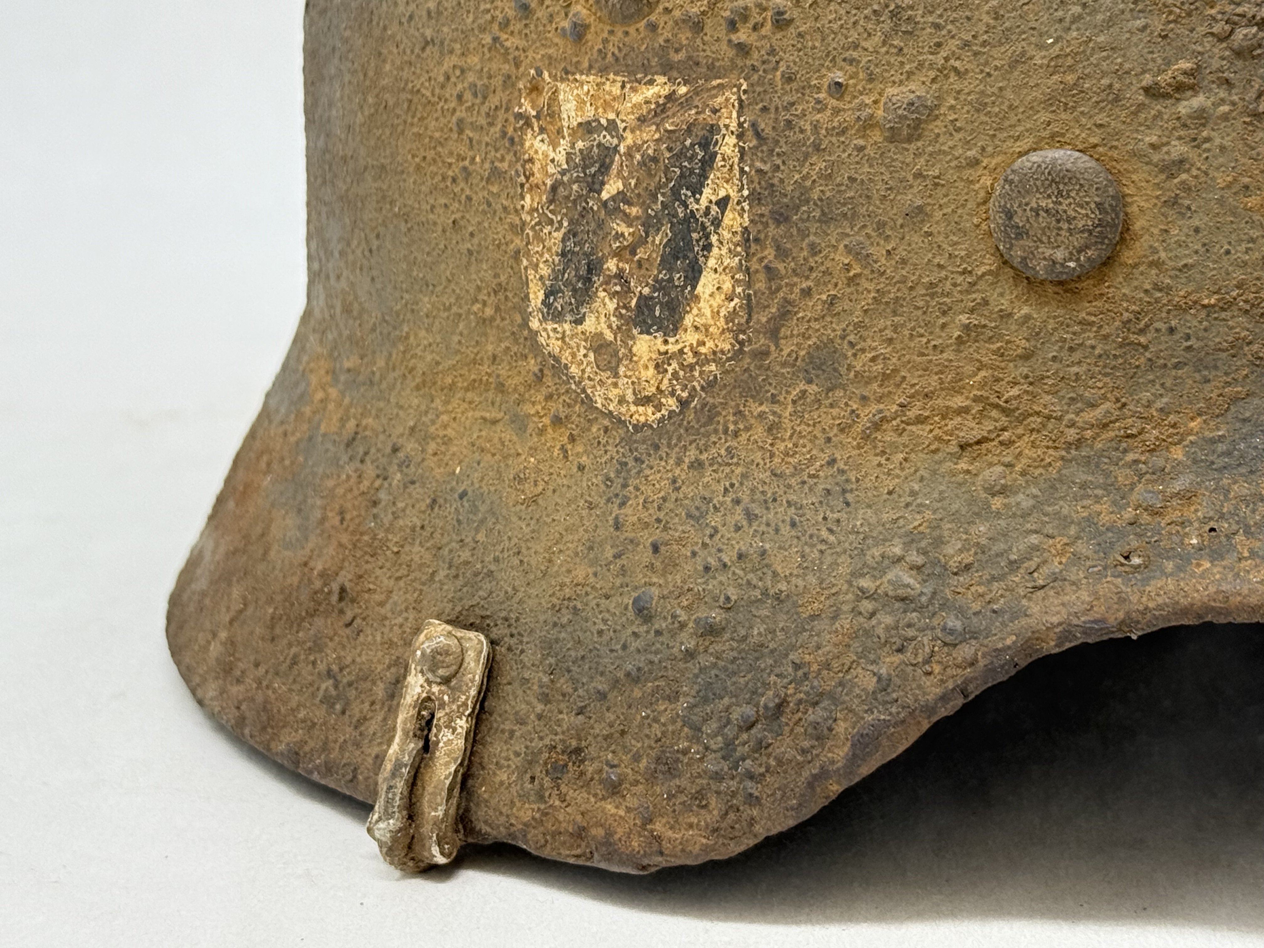 SS M35 Double Decal Helmet with Camo Cover Clips — image 11