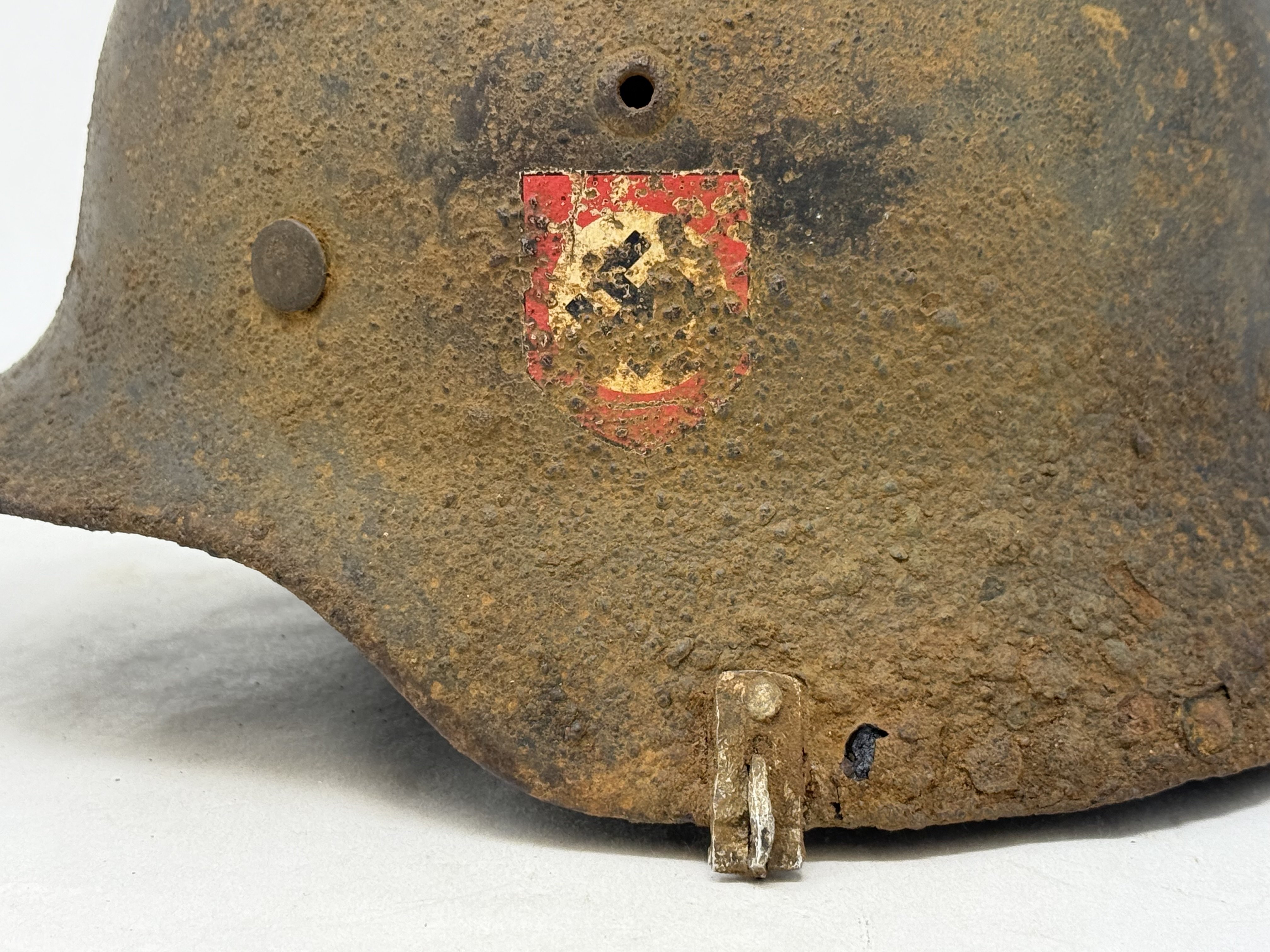 SS M35 Double Decal Helmet with Camo Cover Clips — image 17