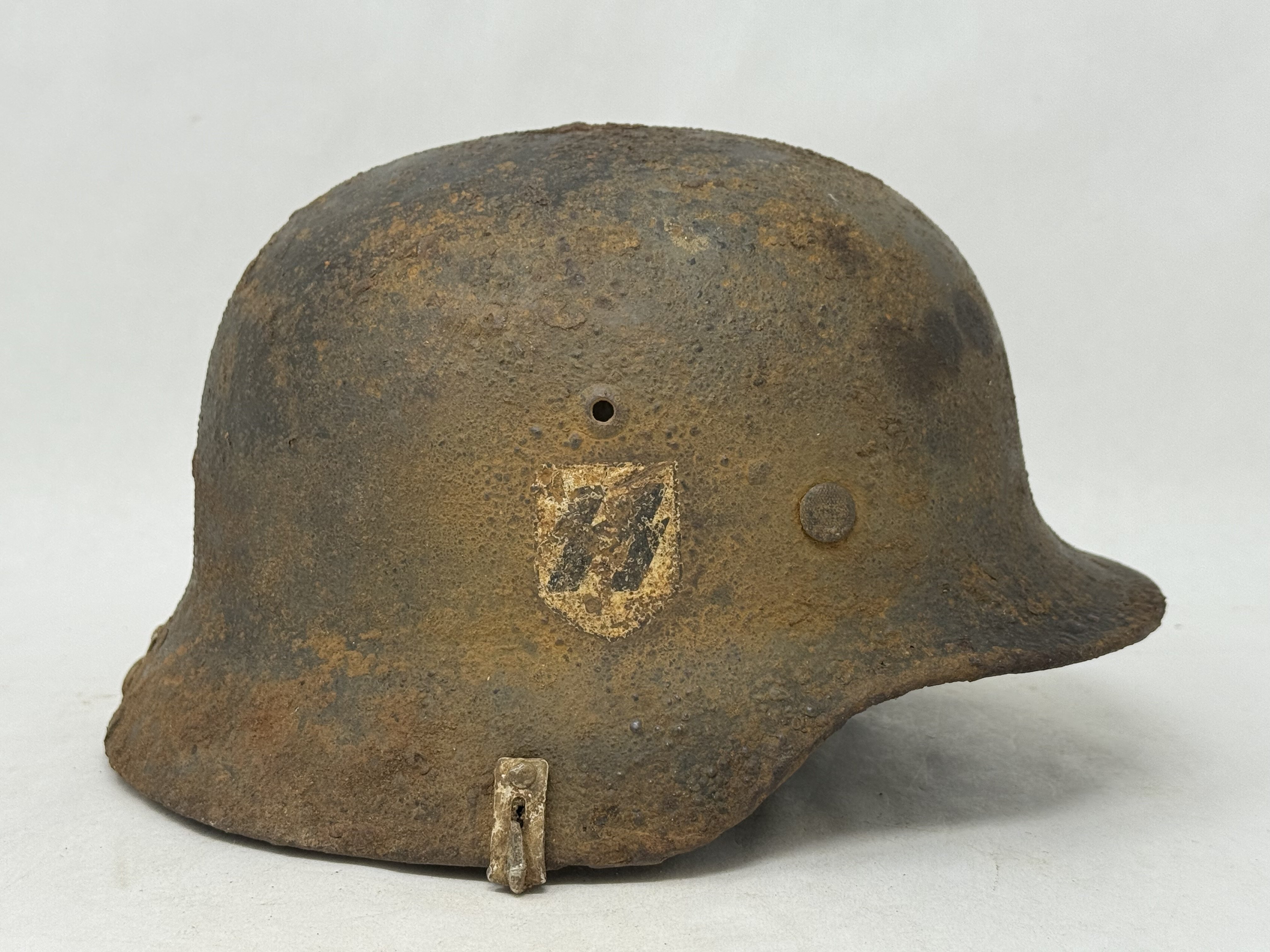 SS M35 Double Decal Helmet with Camo Cover Clips — image 2
