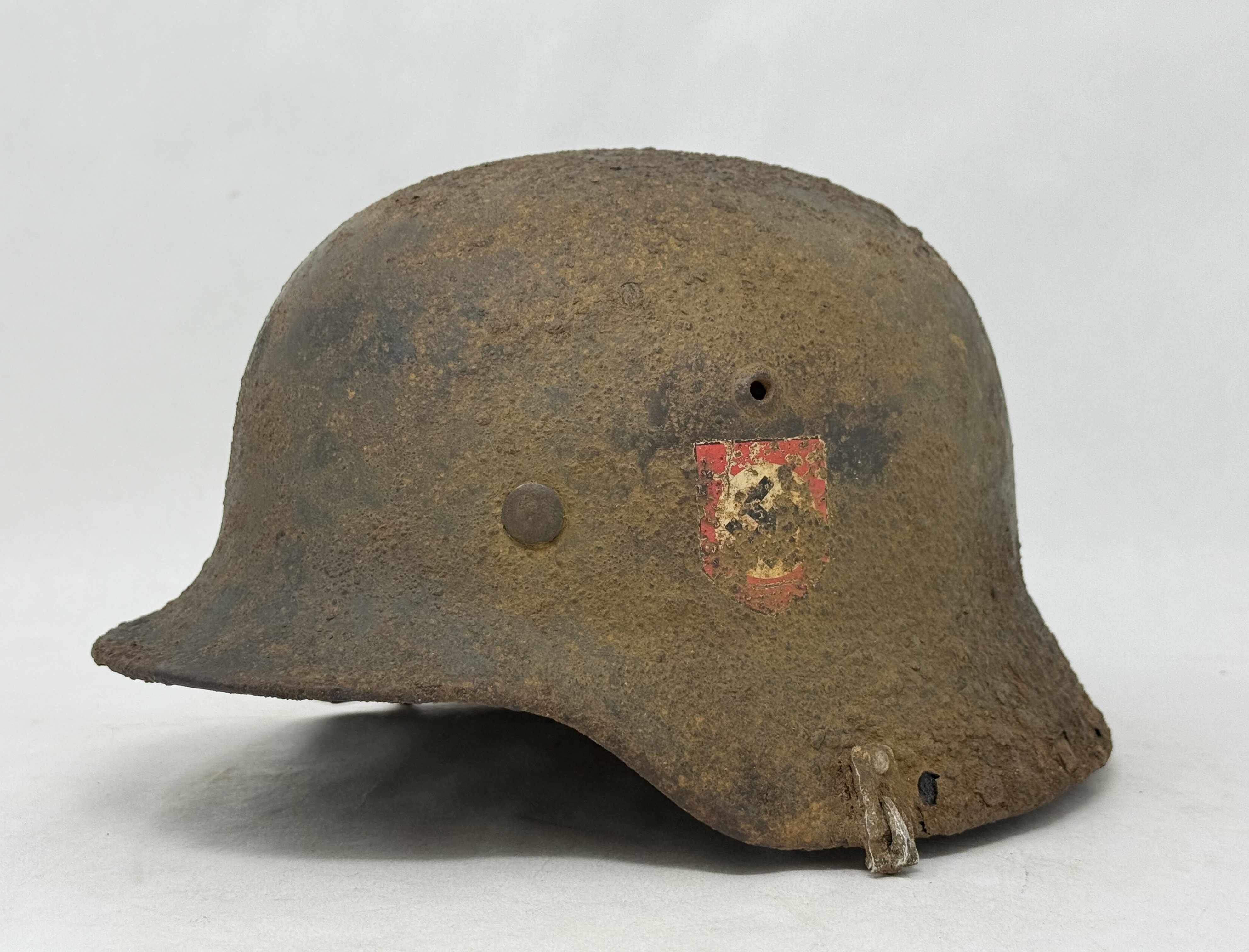 SS M35 Double Decal Helmet with Camo Cover Clips — image 5