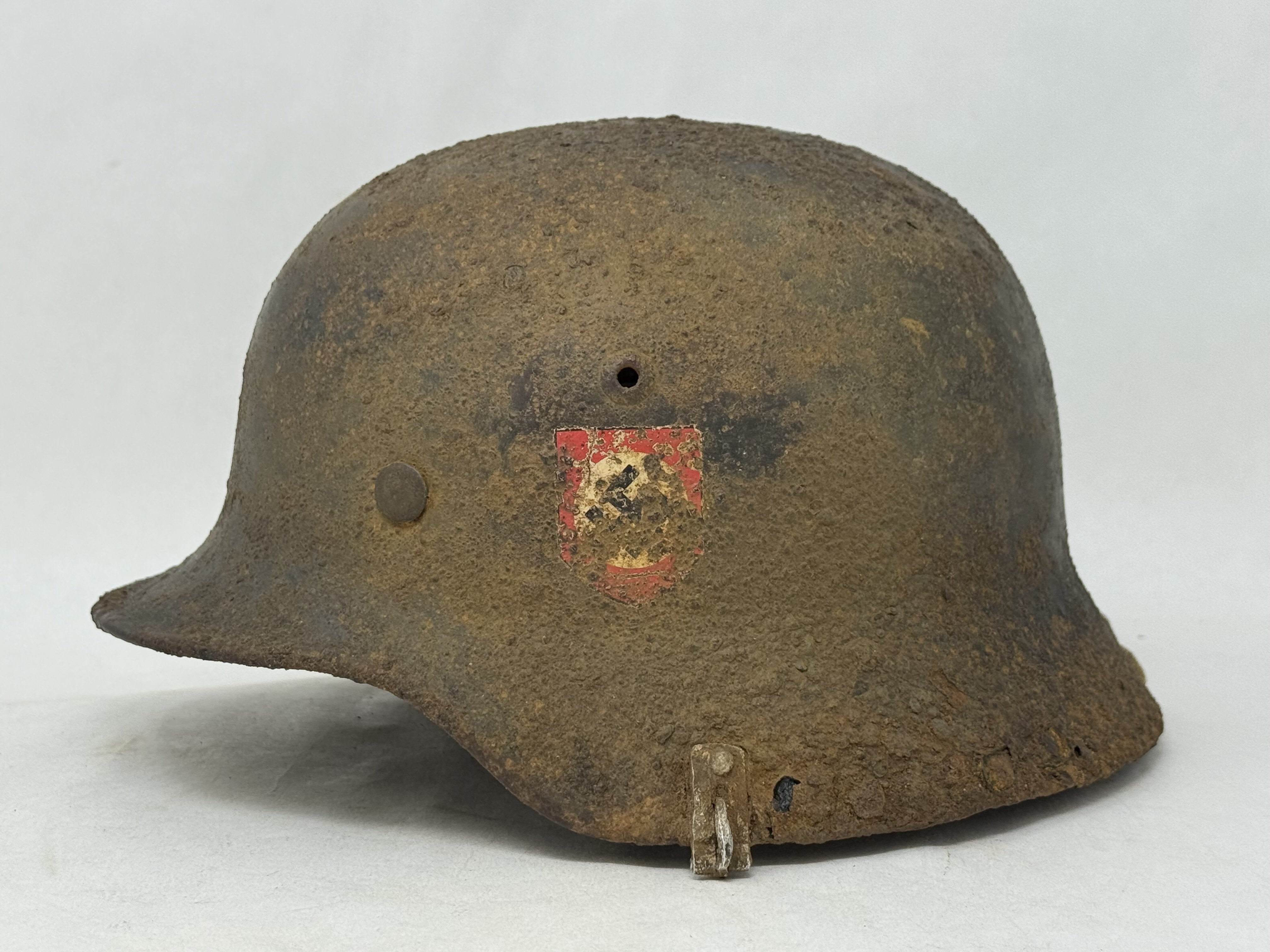SS M35 Double Decal Helmet with Camo Cover Clips — image 6