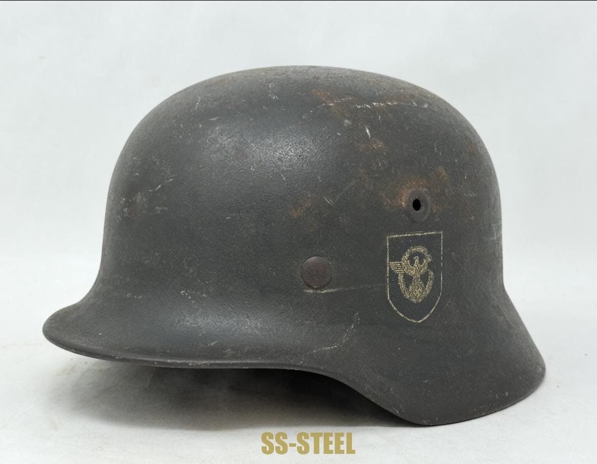 M40 Police Double Decal Helmet Possible KIA/Battle Damage — image 2