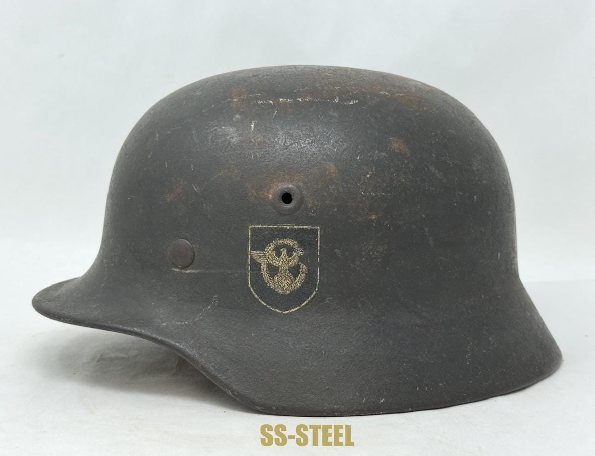 M40 Police Double Decal Helmet Possible KIA/Battle Damage — image 8