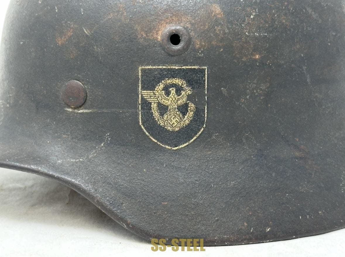M40 Police Double Decal Helmet Possible KIA/Battle Damage — image 9