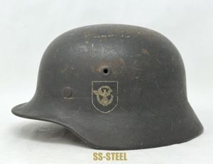 M40 Police Double Decal Helmet Possible KIA/Battle Damage