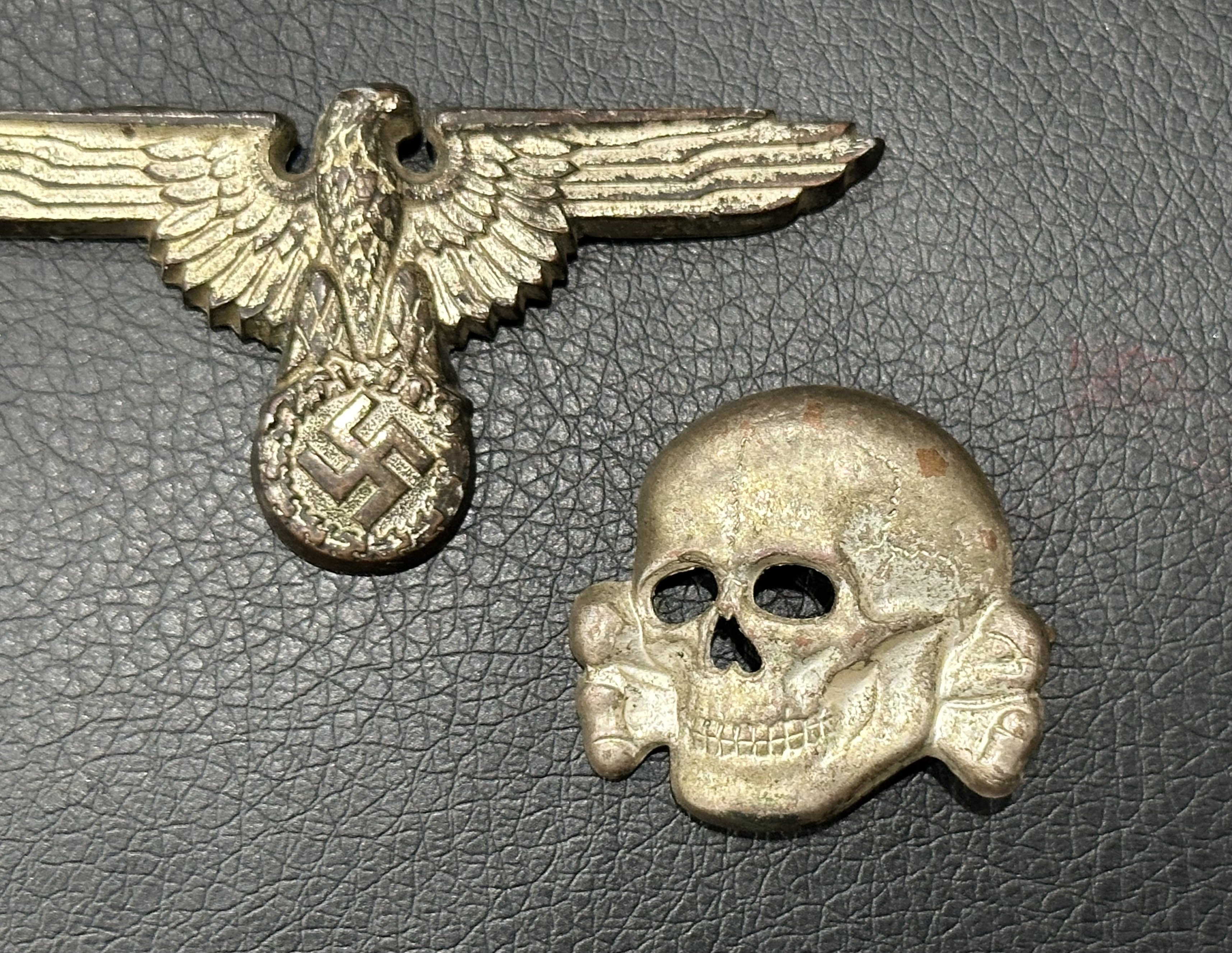 SS Visor Skull & Eagle M1/52 M/8-Deschler Wagner Cupal — image 2