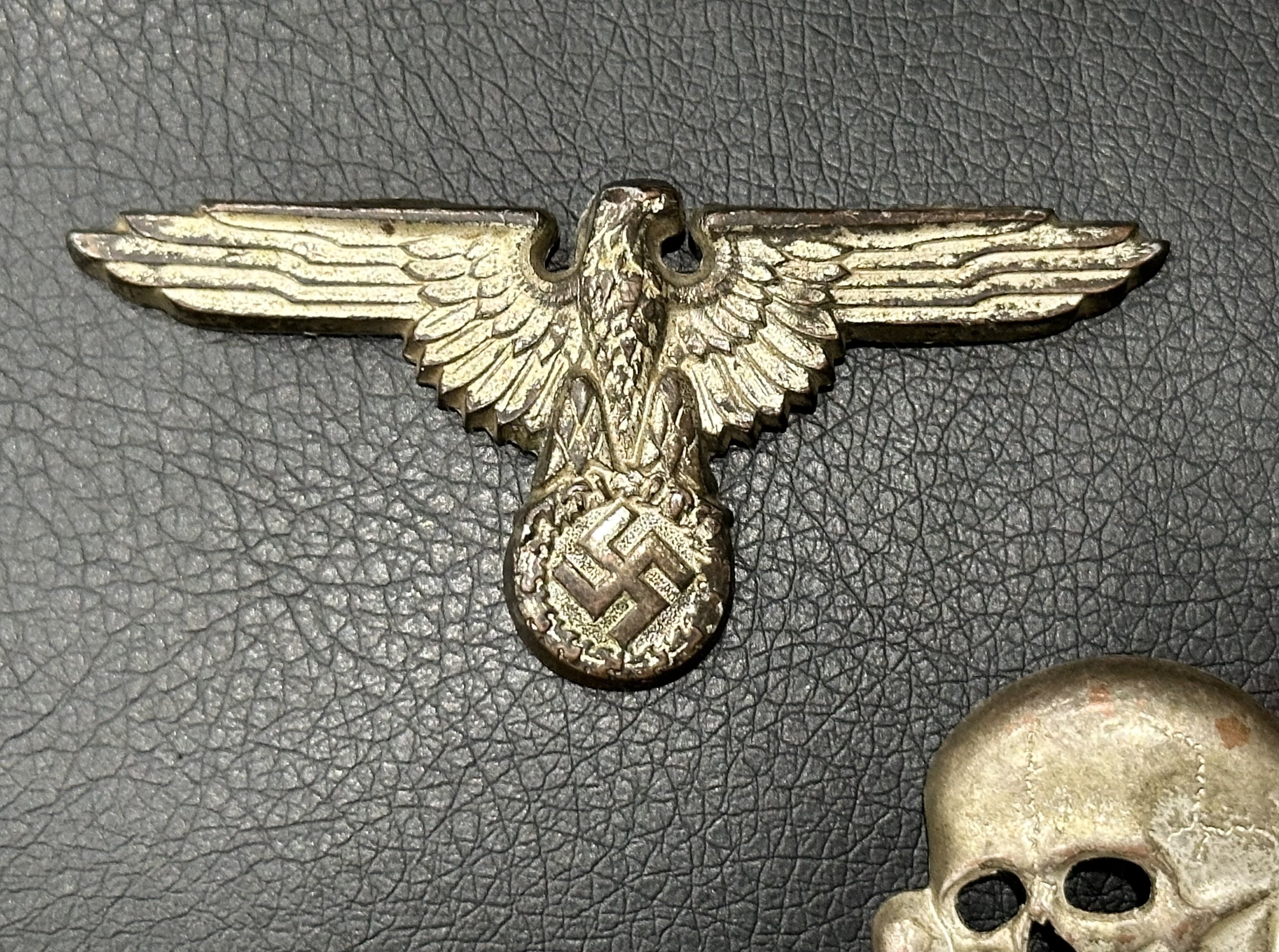 SS Visor Skull & Eagle M1/52 M/8-Deschler Wagner Cupal — image 5