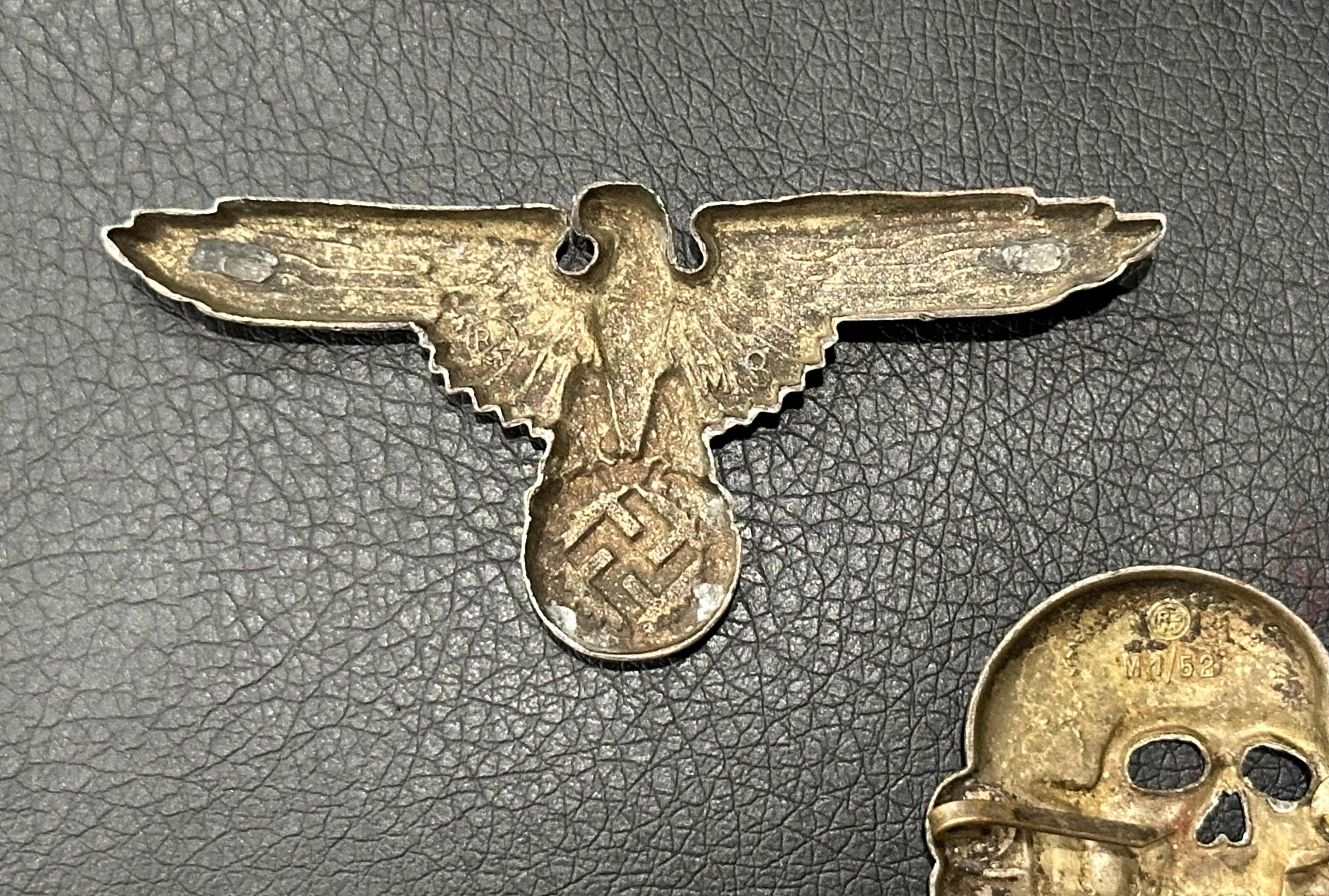 SS Visor Skull & Eagle M1/52 M/8-Deschler Wagner Cupal — image 6