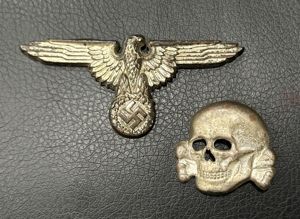 SS Visor Skull & Eagle M1/52 M/8-Deschler Wagner Cupal