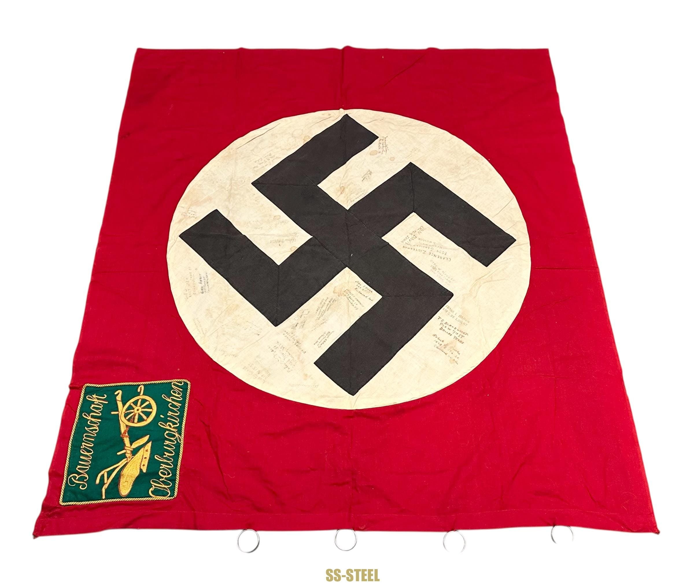 US Veteran Signed Flag OBERBURGKIRCHEN — image 13