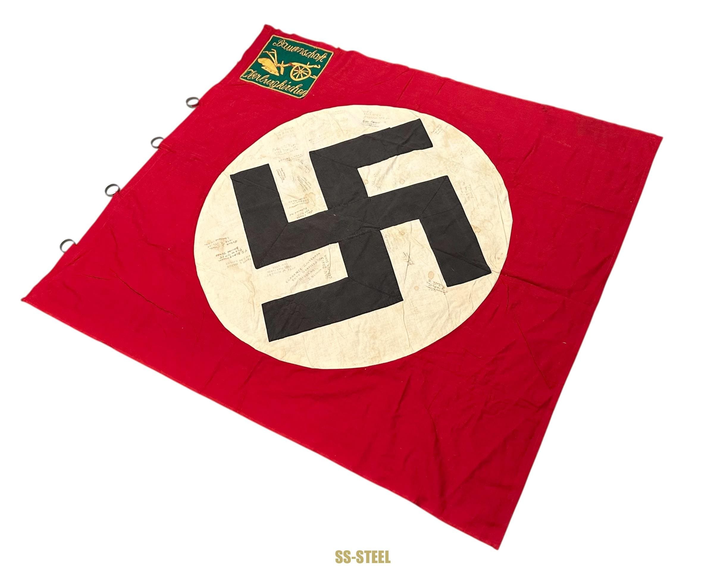 US Veteran Signed Flag OBERBURGKIRCHEN — image 14