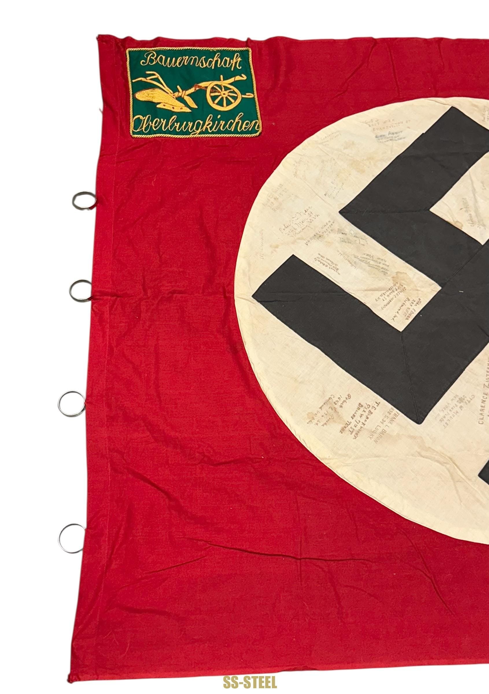 US Veteran Signed Flag OBERBURGKIRCHEN — image 16