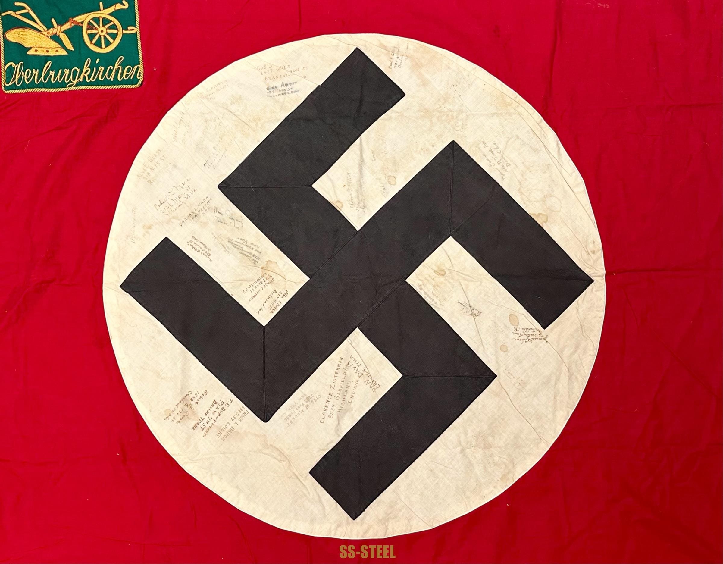 US Veteran Signed Flag OBERBURGKIRCHEN — image 2