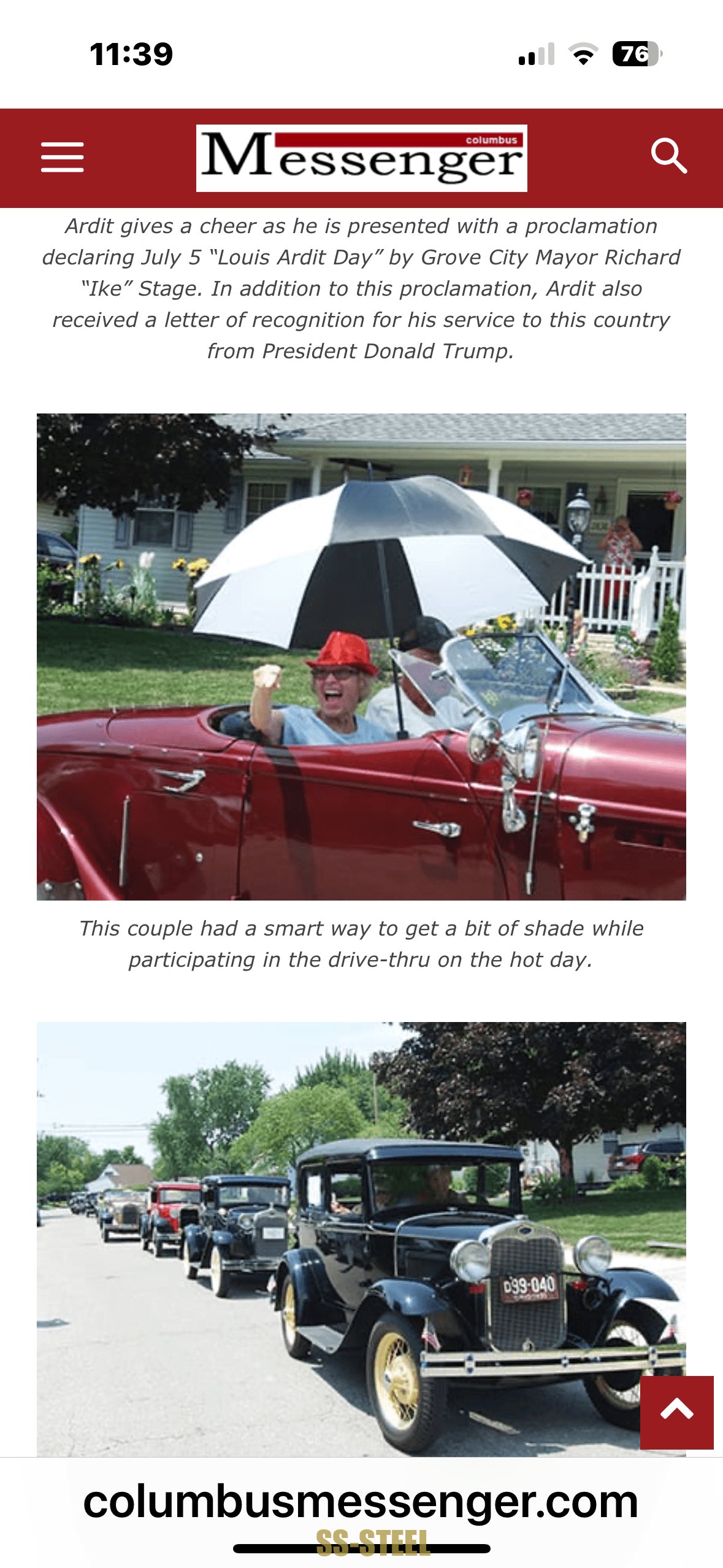 US Veteran Signed Flag OBERBURGKIRCHEN — image 25