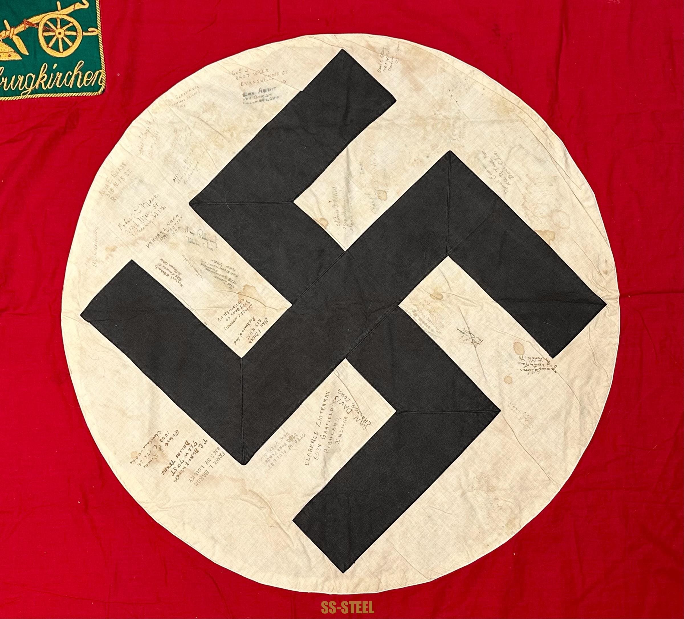 US Veteran Signed Flag OBERBURGKIRCHEN — image 3