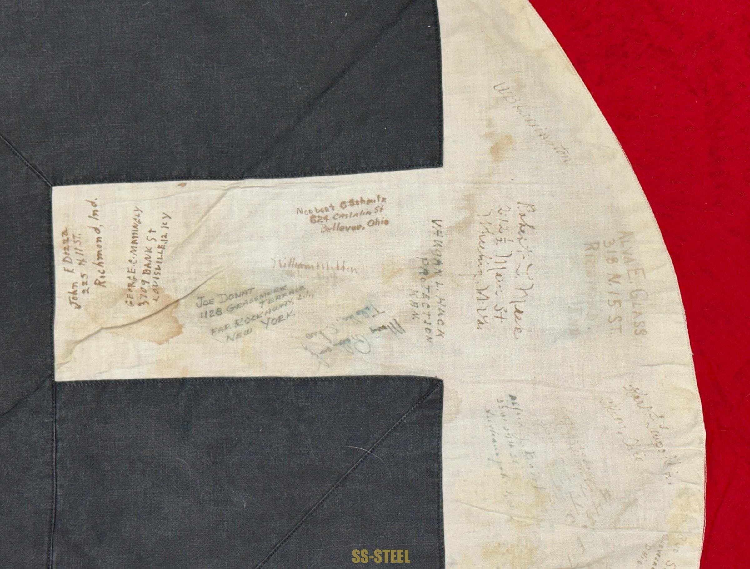 US Veteran Signed Flag OBERBURGKIRCHEN — image 6