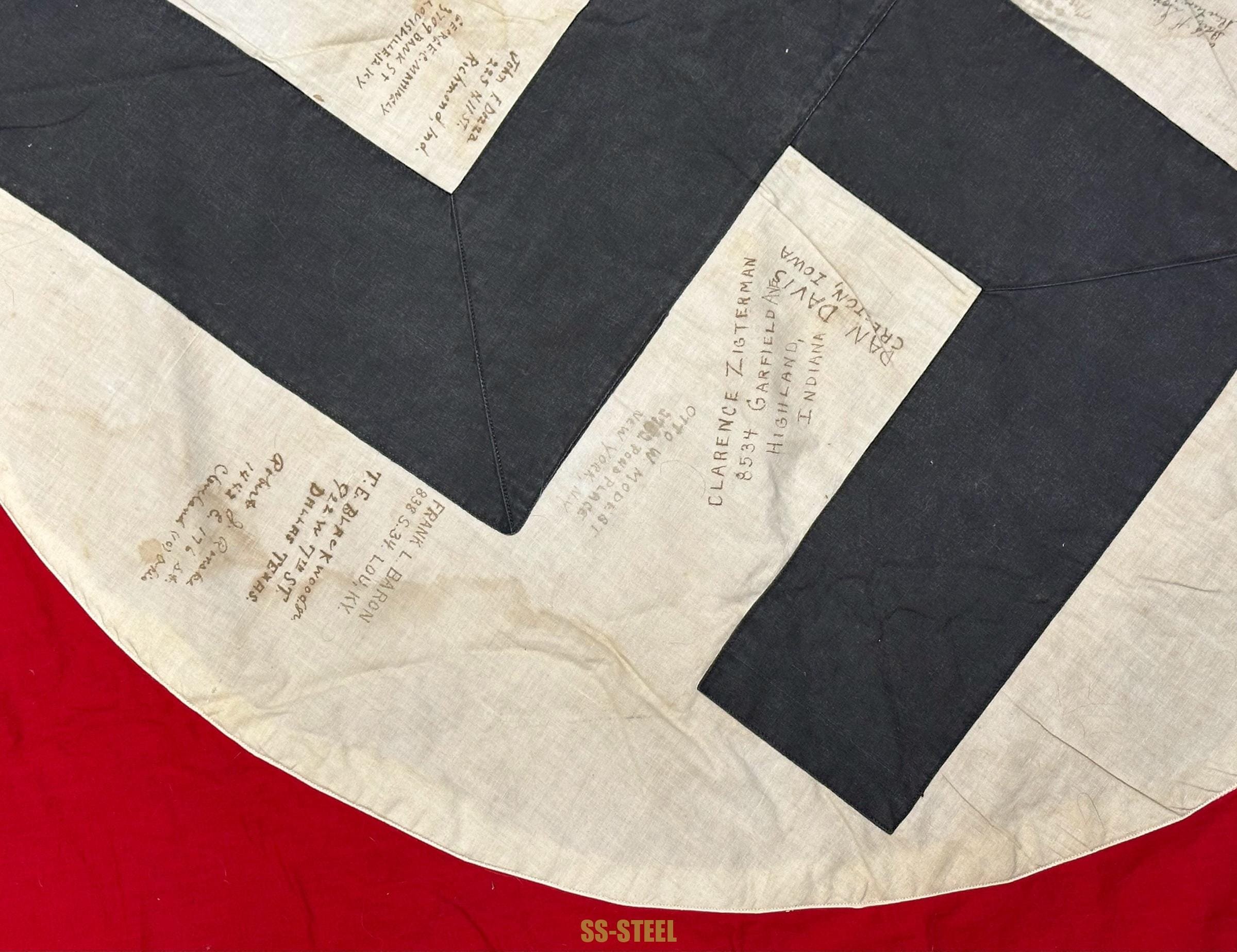 US Veteran Signed Flag OBERBURGKIRCHEN — image 8