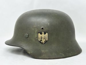 Heer M35 Double Decal Helmet SE68 Overspray/Camo