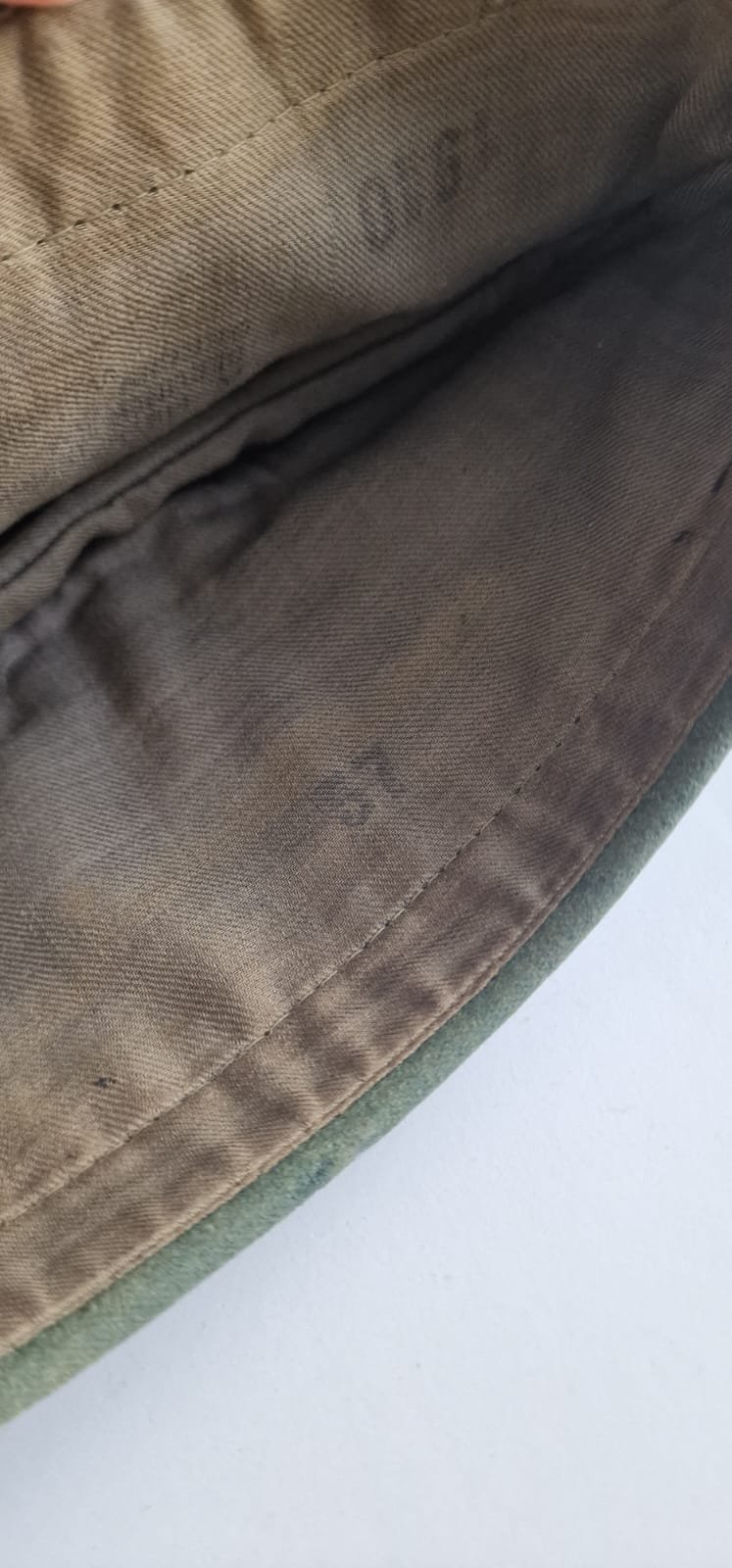 Service Used Waffen-SS Combat Engineer Officer's Schiffchen — image 4