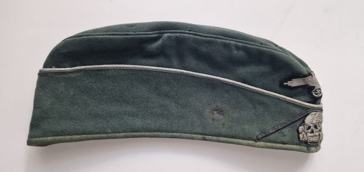 Service Used Waffen-SS Combat Engineer Officer's Schiffchen — image 7