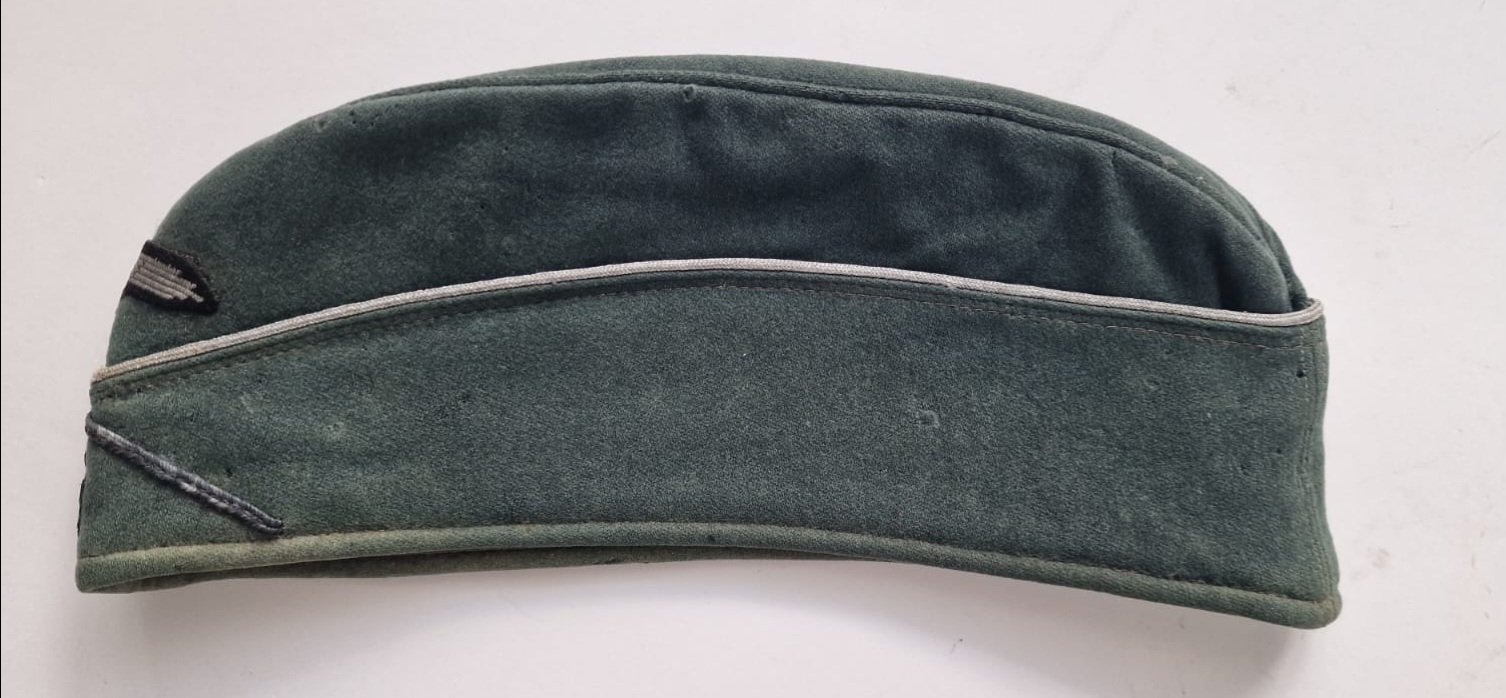 Service Used Waffen-SS Combat Engineer Officer's Schiffchen — image 8