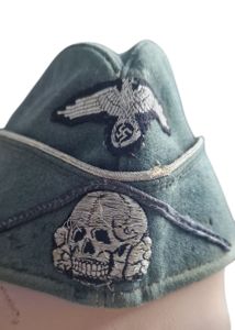 Service Used Waffen-SS Combat Engineer Officer's Schiffchen