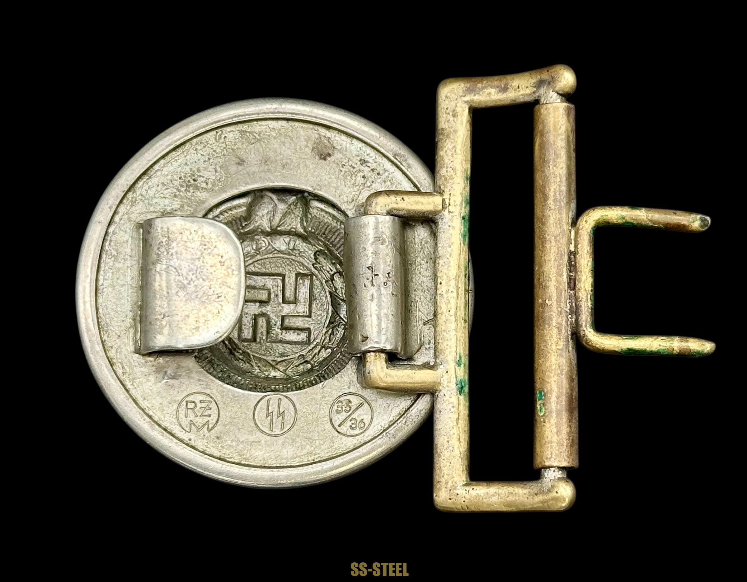 SS Officer Nickel Buckle RZM 35/36-Overhoff & Cie — image 6