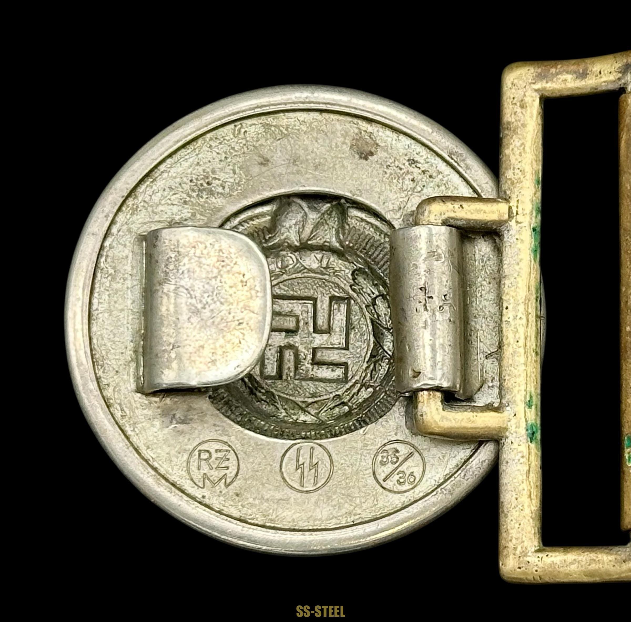 SS Officer Nickel Buckle RZM 35/36-Overhoff & Cie — image 7