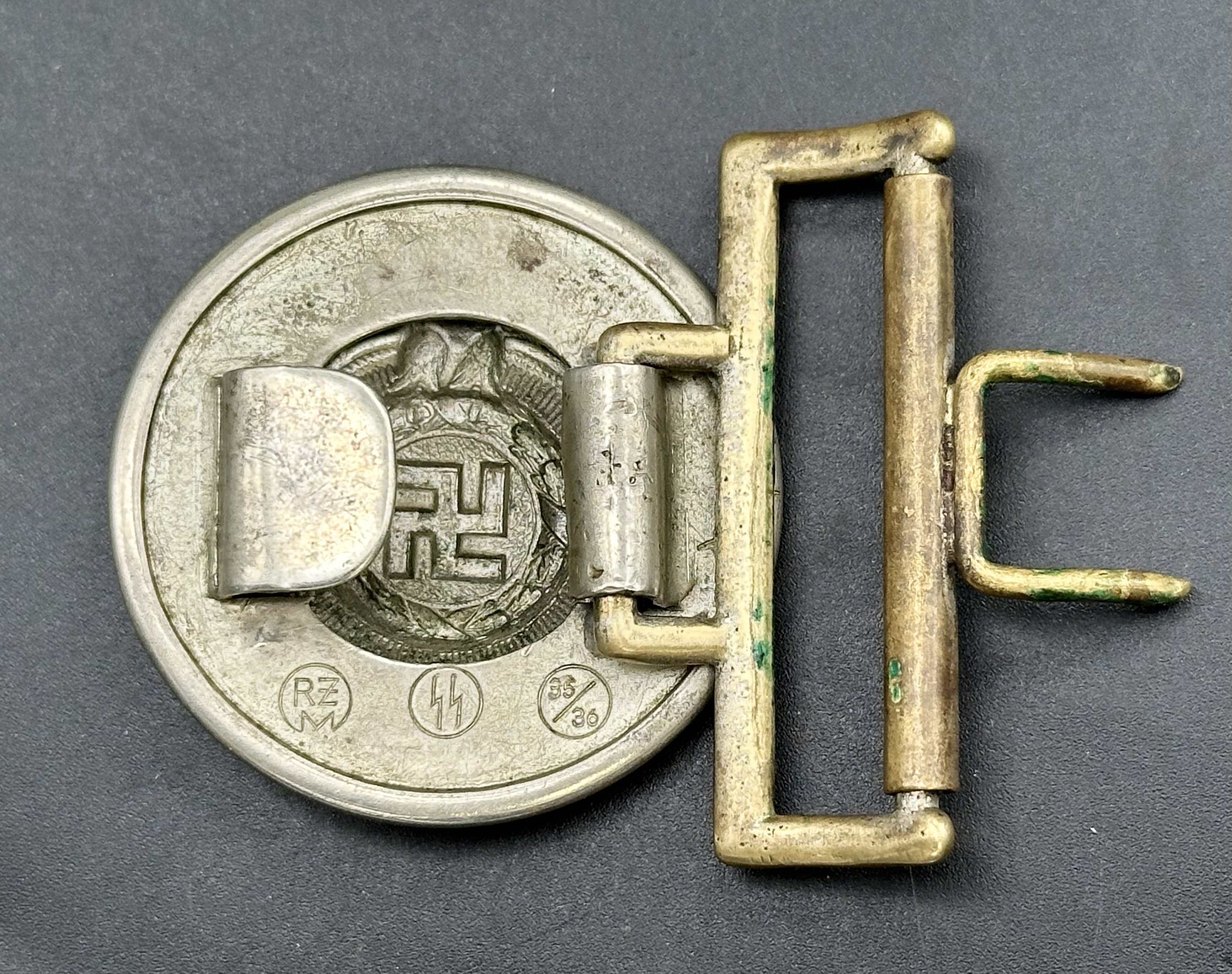 SS Officer Nickel Buckle RZM 35/36-Overhoff & Cie — image 9