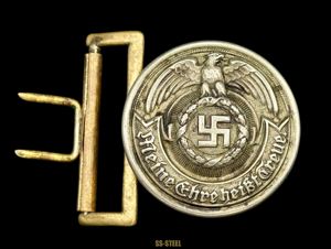 SS Officer Nickel Buckle RZM 35/36-Overhoff & Cie
