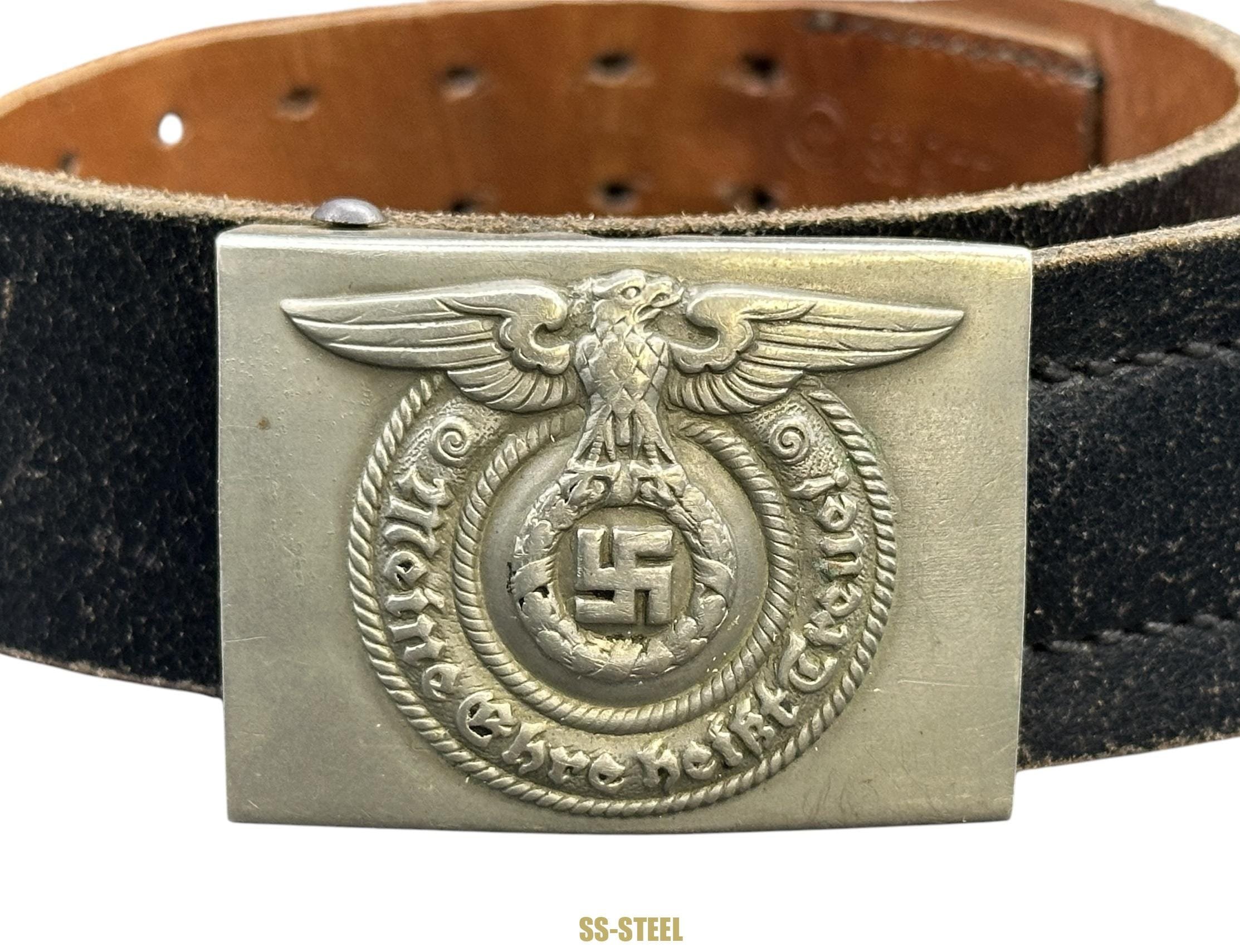 SS Marked Belt VA 413/38 and Buckle O&C — image 2