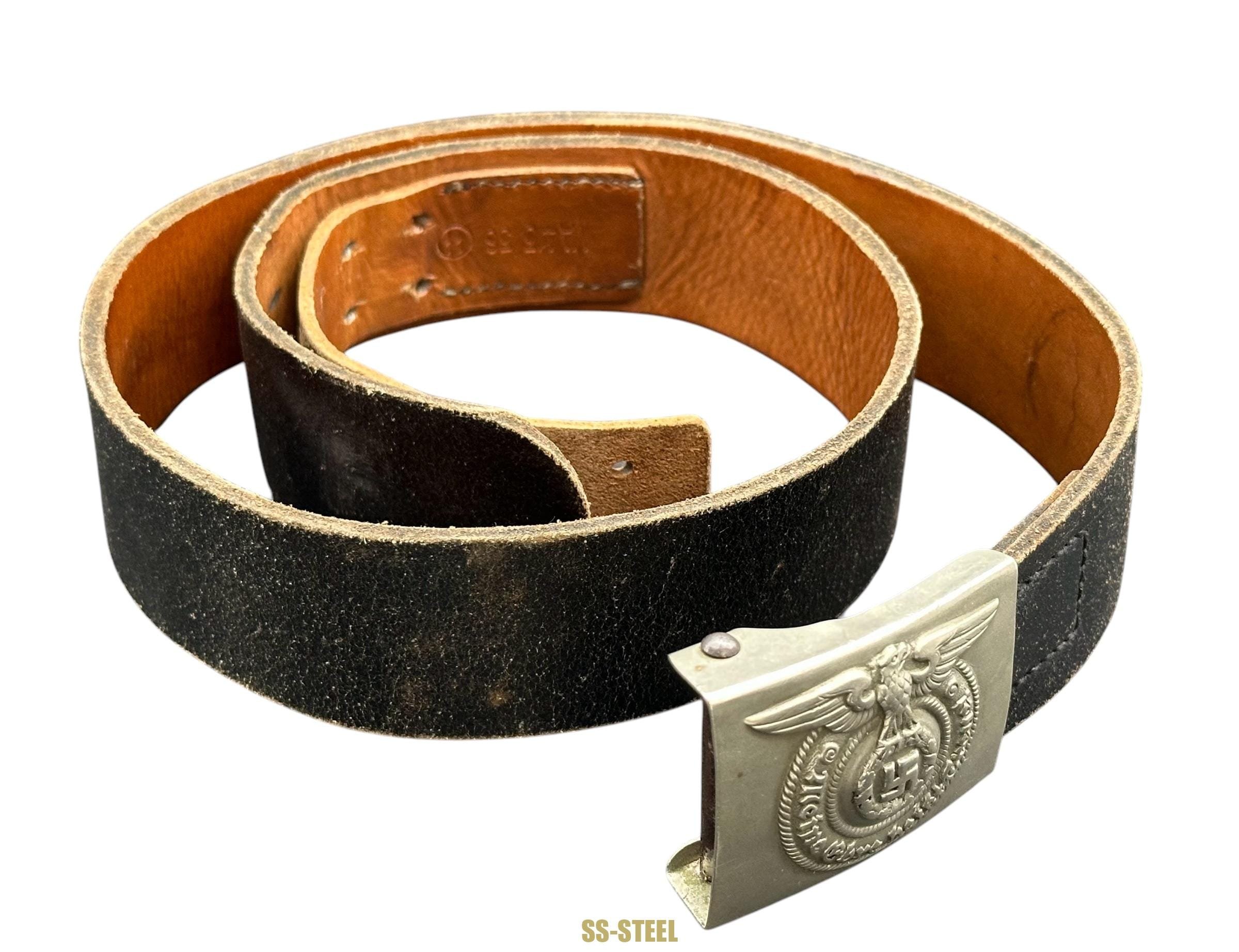 SS Marked Belt VA 413/38 and Buckle O&C — image 3